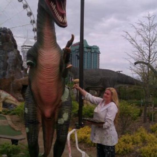 Dinosaurs in Niagara Falls, Ontario Canada 